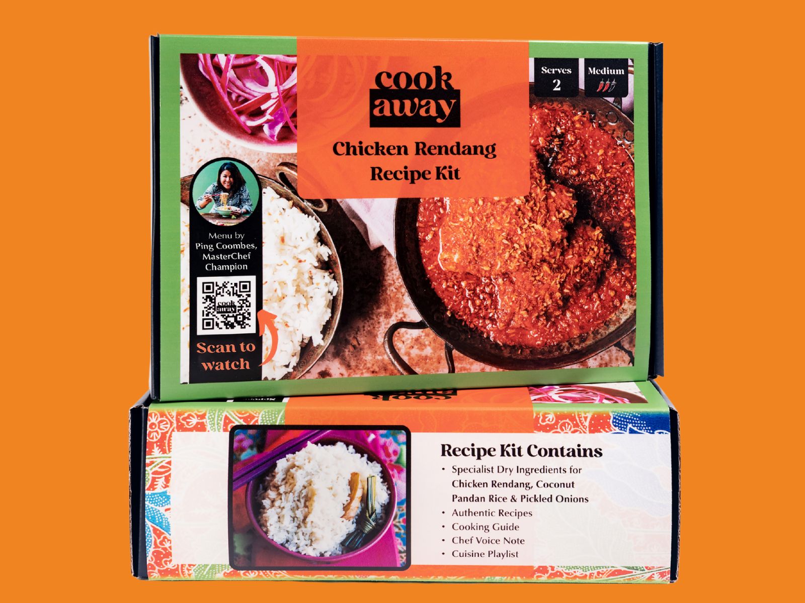 Meal Kit for Malaysian Chicken Rendang (Long-Shelf Life Ingredients)