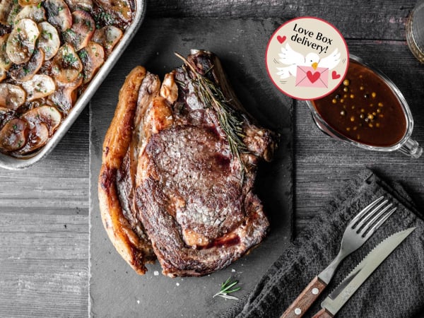 Ultimate Steak Night for 2: Aged Ribeye