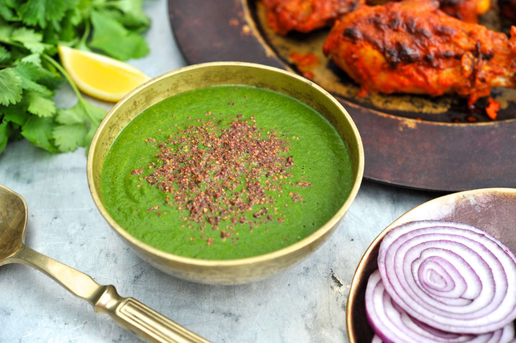 Coriander Mint Chutney (vegan)